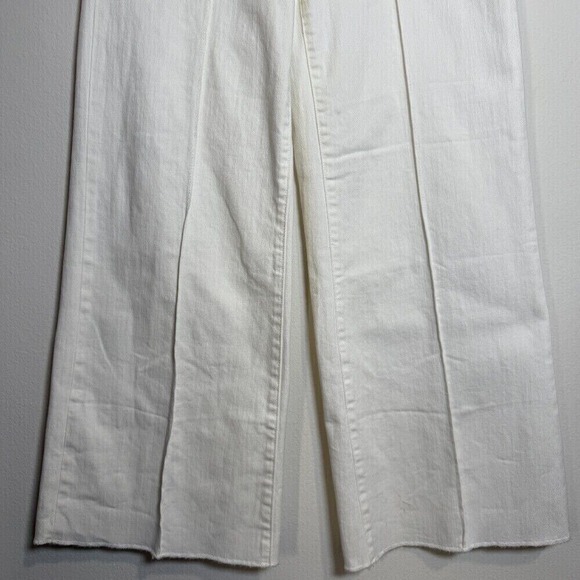 Johnny Was Braided Wide Leg Jeans High Rise Comfort Stretch White Size 29 $278 - Picture 4 of 9